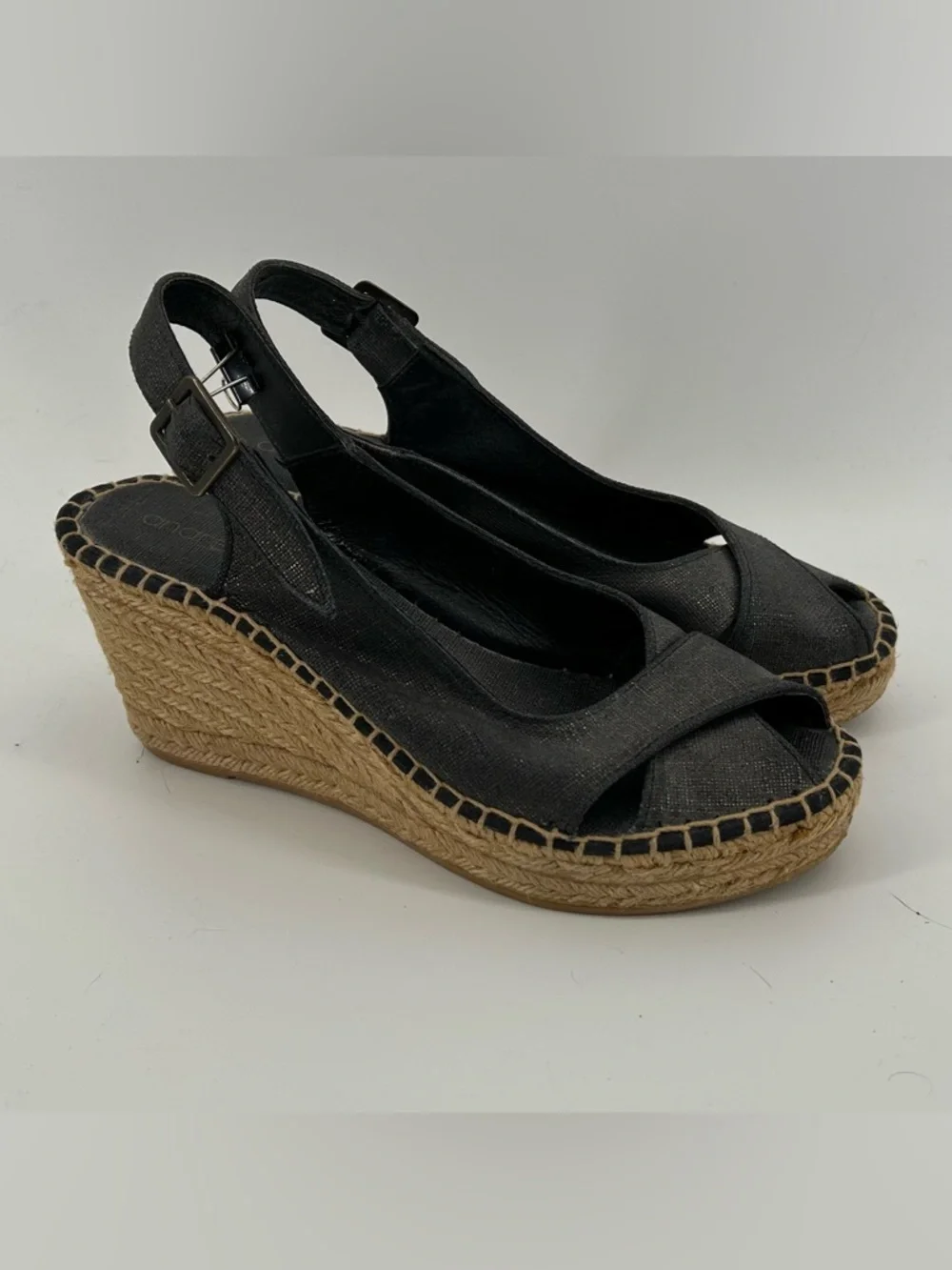 Andre Assous Espadrille Slingback Wedge Sandals